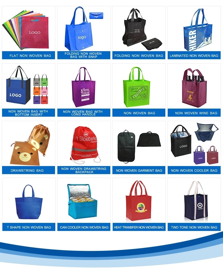 2019 New Style Image No Woven Foldable Shopping Handle Bags