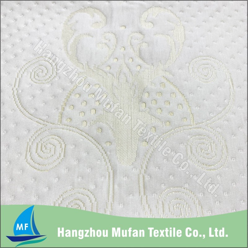 Knitted Jacquard Polyester Viscose Fabric Wholesale Polyester / Bamboo Fiber Fabric