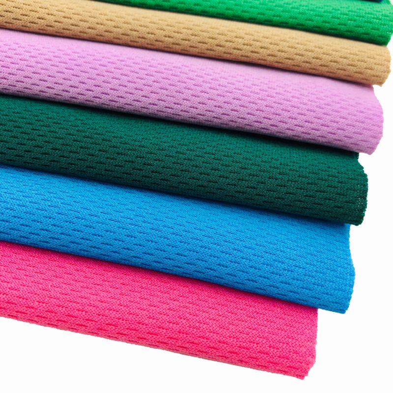 100% Polyester Birds Eye Mesh Breathable Material Birds Eye Quick Dry Fabric for Sport Wear