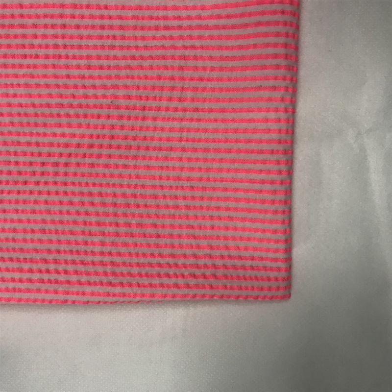 Yarn Dyed Stripe Fabric Seersucker Cotton Fabric