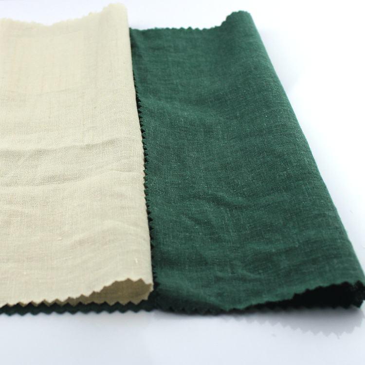 Bamboo Slub Style Indanthrene Dyed Linen Rayon Fabric