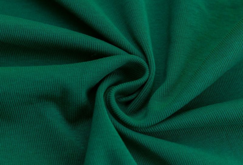 80 Colors Stocklot Ribbed Cotton Lycra Jersey Fabric for Collar