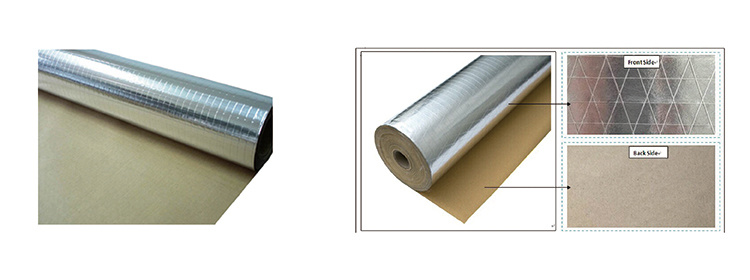 Aluminum Foil Coated Scrim Kraft Paper Floor Insulation Fsk Paper
