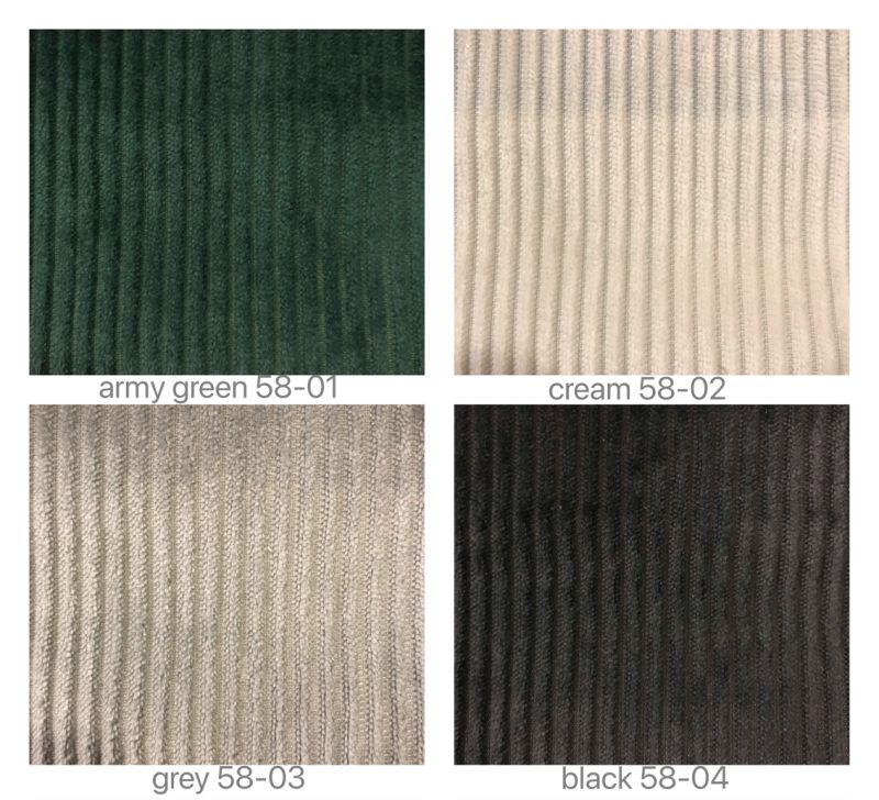 Stock Home Textile Polyester Curtain Corduroy Fabric