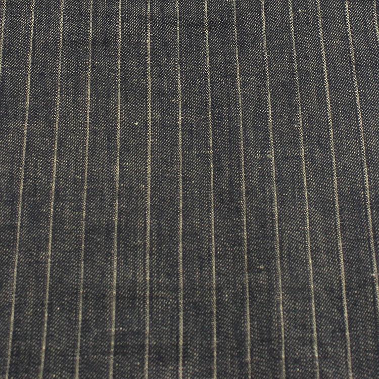 Yarn Dyed Stripe Linen Cotton Fabric for Suit