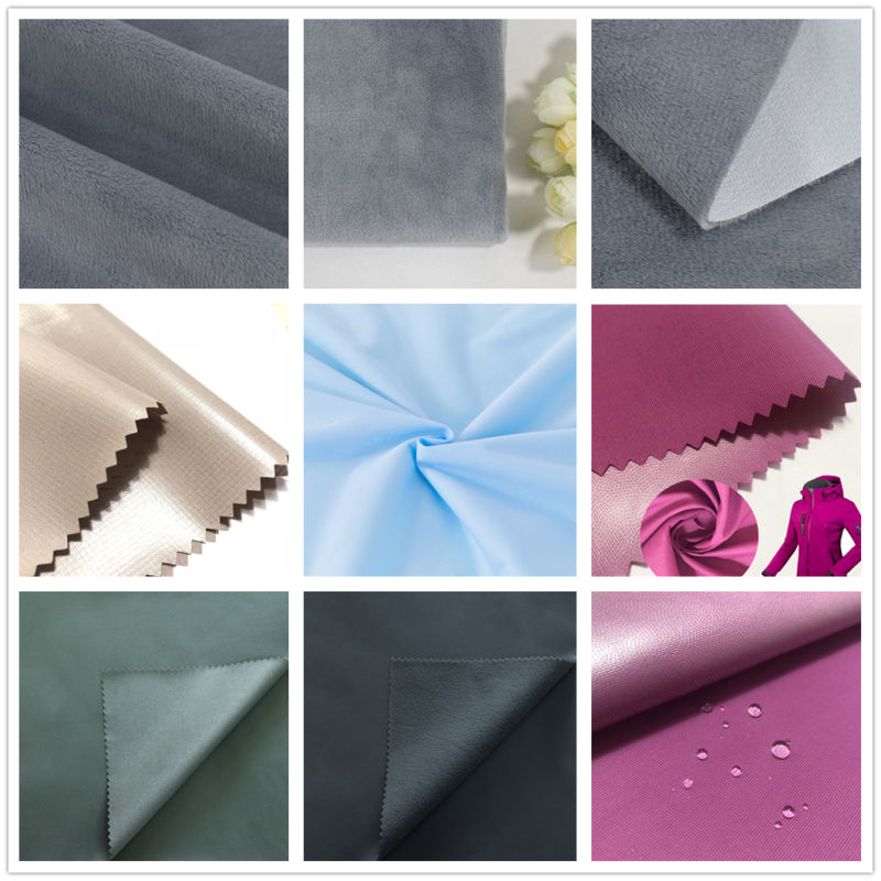 Functional Fabric/Compound Fabric/Waterproof 320d Nylon Taslon Fabric with Milky TPU Bonding