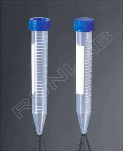 Ce and FDA Approved 15ml Conical-Bottom Centrifuge Tubes with Printed Graduation with Foam Rack Pack