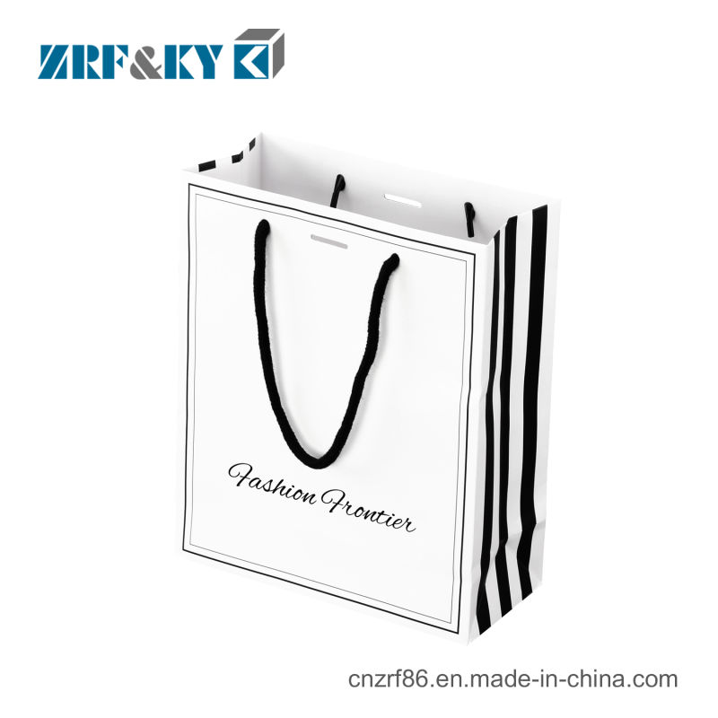 Custom Printed Matte Laminated Packaging Jewelry Gift Art Paper Bag