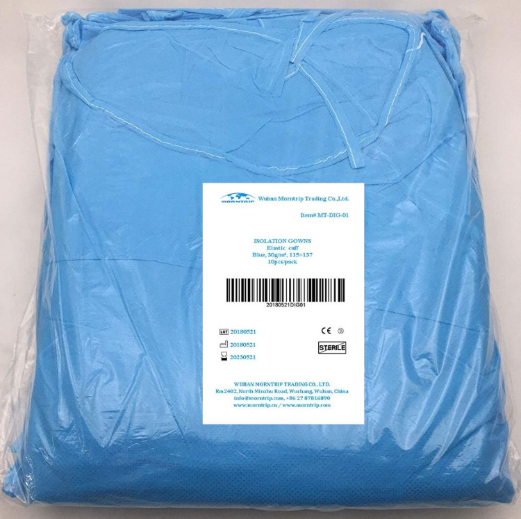 Disposable SMS Medical Nonwoven Isolation Surgical Hospital Doctor Protective Gown