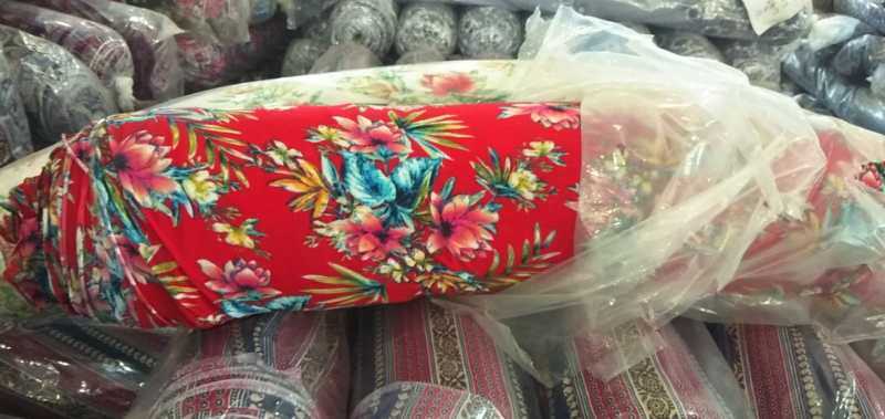 Stocks Knitted Elastic Printed Fabric for Clothes Fabric