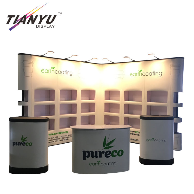 Tianyu Easy Setup Fabric Pop up Backdrop Promotion Booth