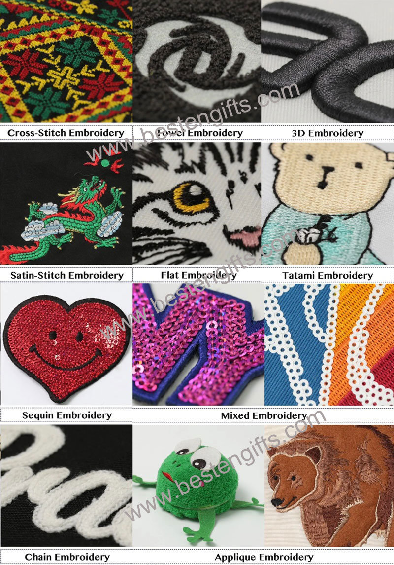Wholesale Custom Clothing Woven Fabric Badge Embroidery label