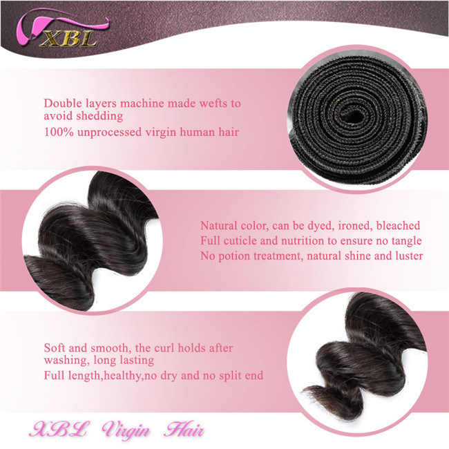 No Chemical Tangle Free Unprocessed Malaysian Wholesale Hair Weave