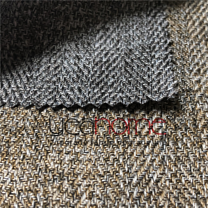 100% Polyester Blended Garment Fabric 350d*350d Two- Color Sofa Home Textile Cushion Fabric