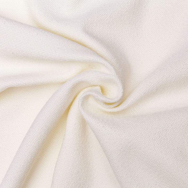 Wool Crepe Imitation Brush Scuba Jacquard Fabric for Garment Use