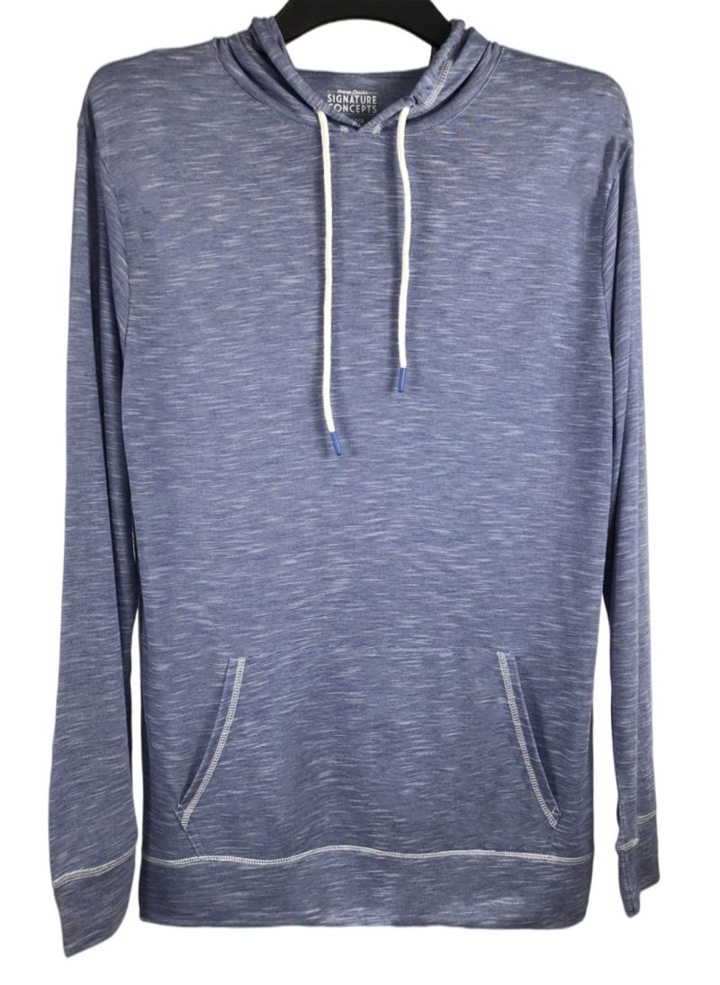 2021 Men High Quality Segment Color Fabric Drawcord Pullover Hoody