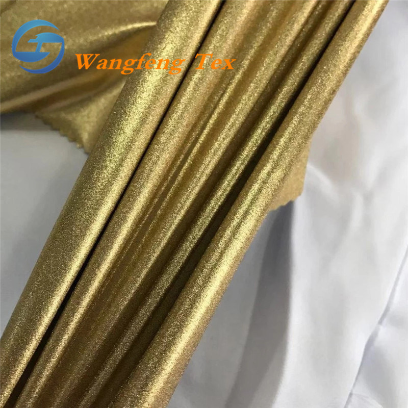 Foil Printed 75D Pongee Spandex Fabric for Jacket