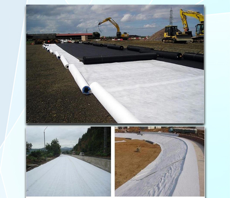 PP and Pet UV Protection Black Non Woven Polyester Geotextile