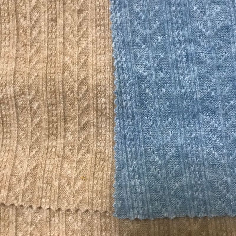 Angora Jacquard Monse Sweater Fabric Knit Sweater Fabric