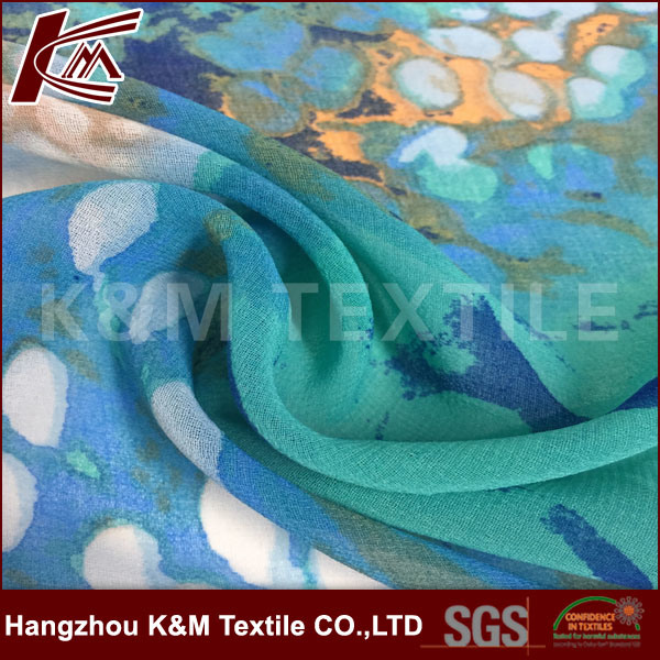 Plain Georgette Customized Printed Polyester Georgette Fabric