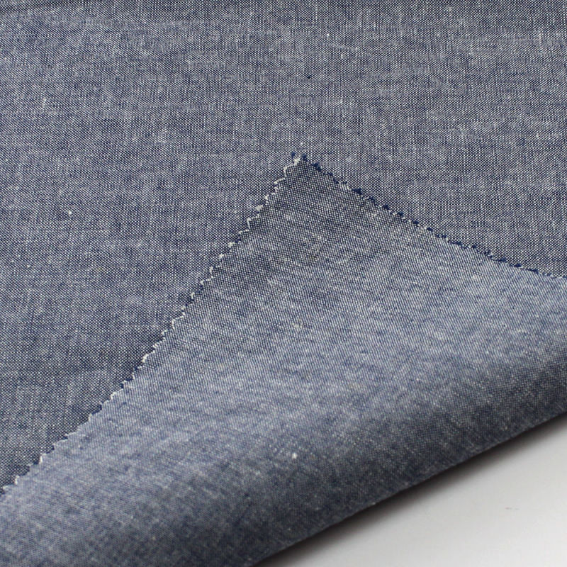 160GSM Yarn Dyed Woven Linen Cotton Fabric for Pants Lcj-0215