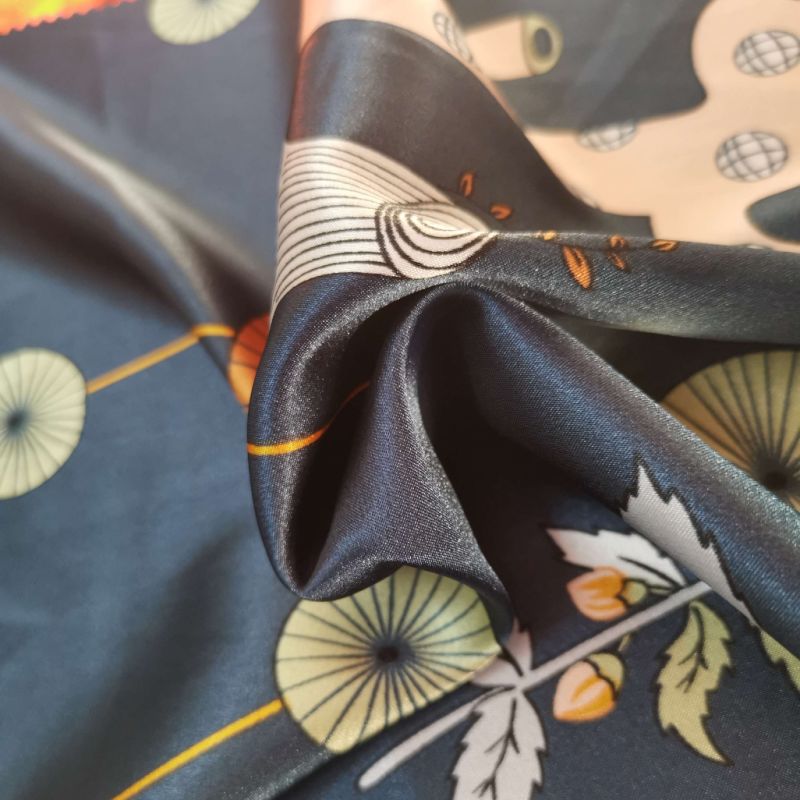 2021 New Design Polyester Spandex Satin Printed Fabric