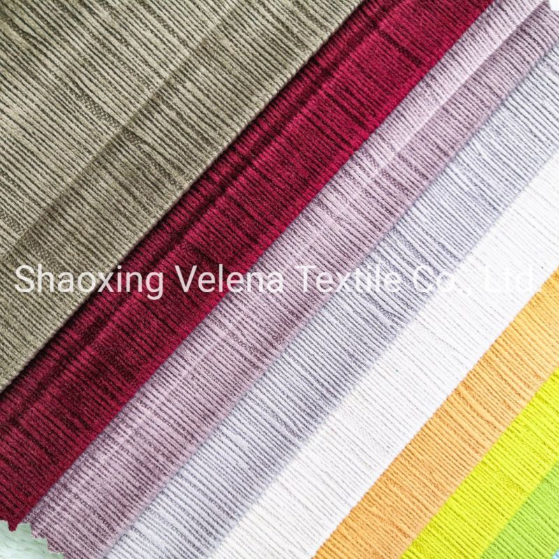 Polyester Holland Velvet with Burn-out Textile Fabric Upholstery Furniture Fabric for Sofa