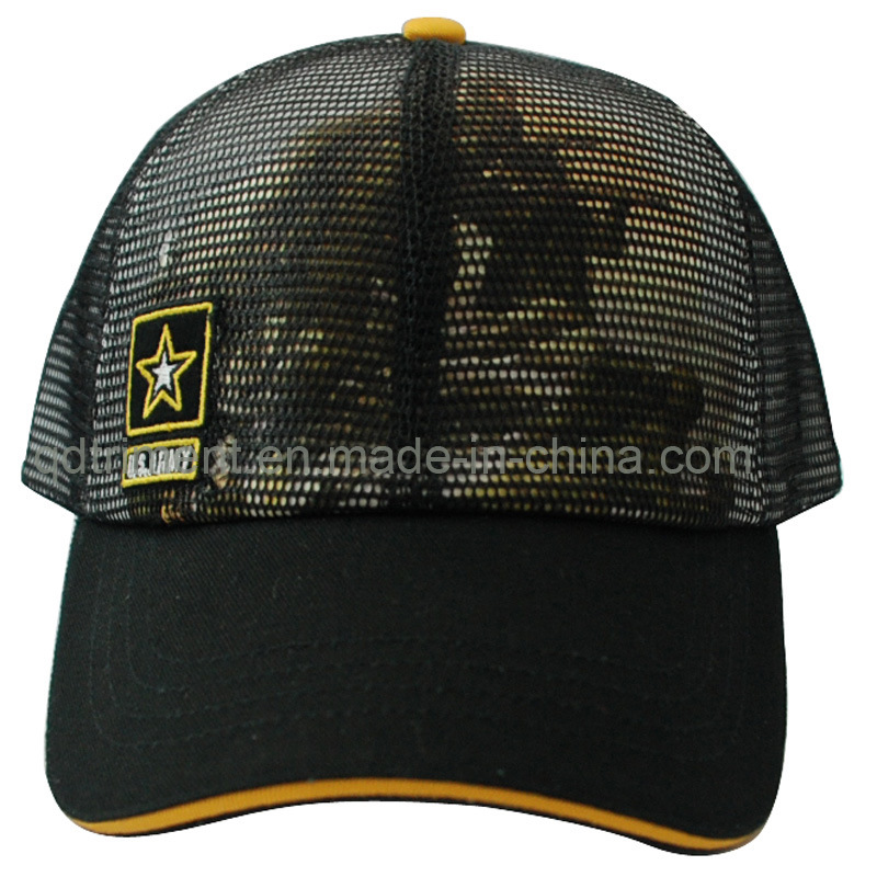 Constructed Mesh Fabric Embroidery Sports Baseball Cap (TRB050)