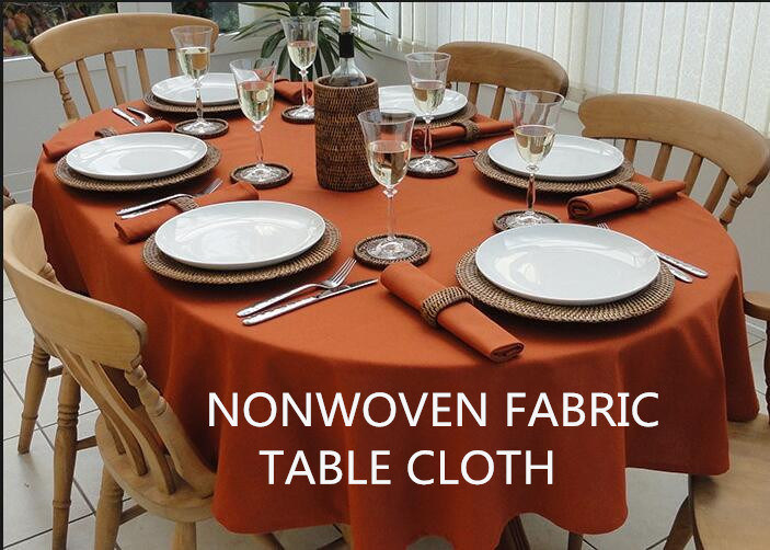 PP Fabric Non-Woven Fabric for White Tablecloth, Table Cover Custom