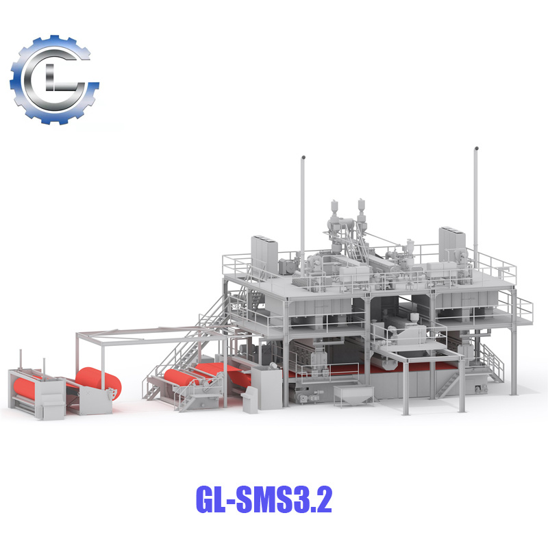 SMS Spunmelt Non Woven Fabric Making Machine Nonwoven Equipment