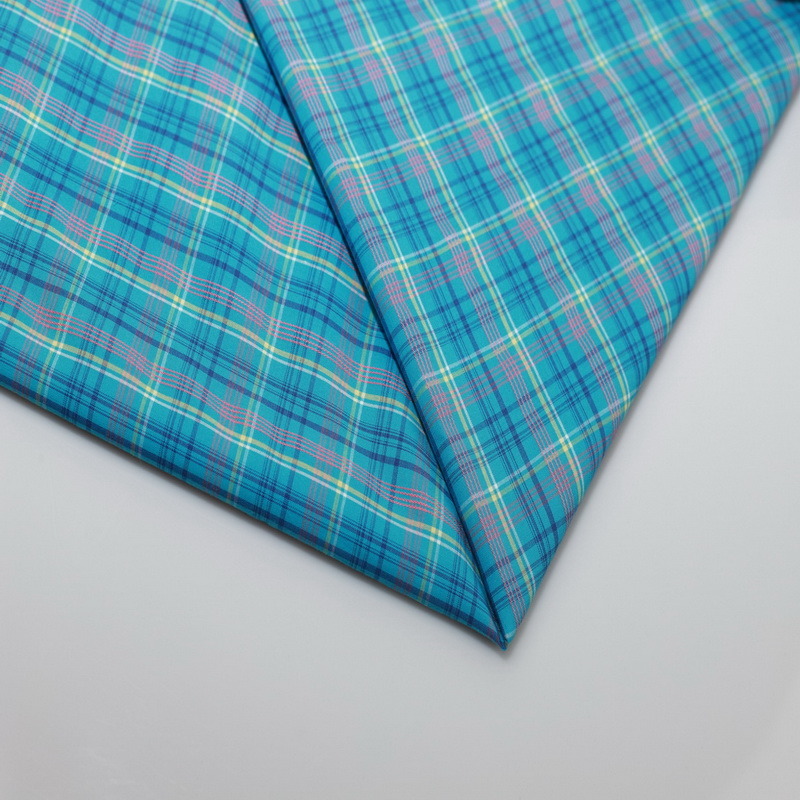 100% Cotton Checked Yarn Dyed Fabric for Shirt, Garment