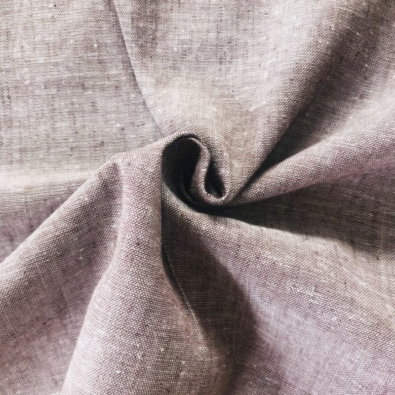 High Quality Linen/Cotton Yarn Dyed Melange Fabric for Fashion Womens Wear/ Pants/Dress