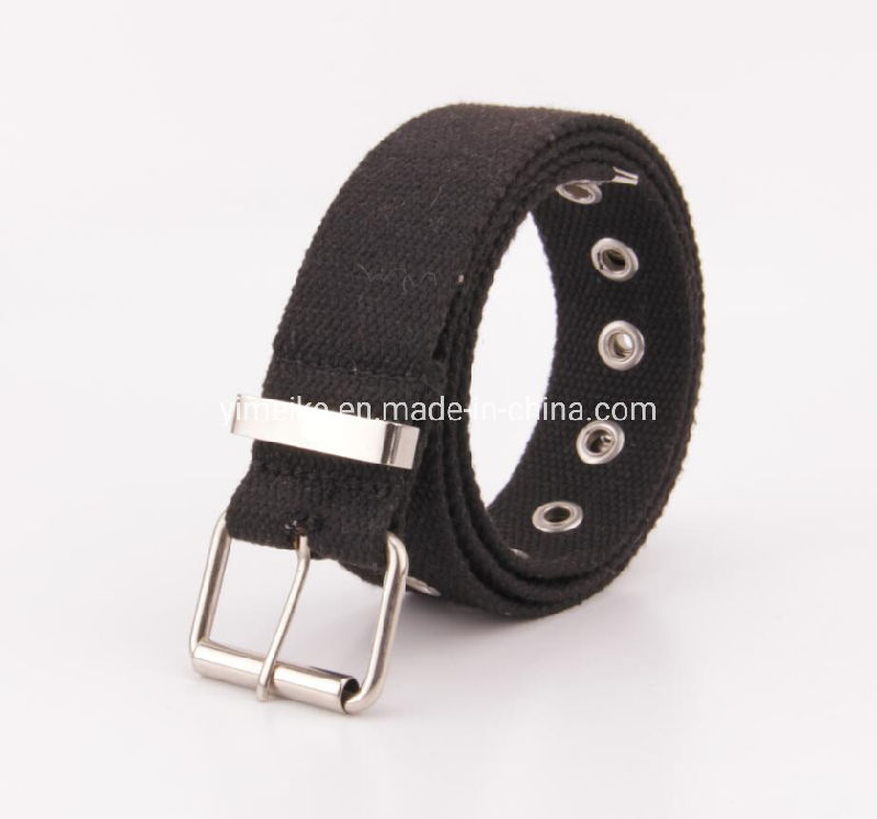 Hot Sale Durable Plain Color Canvas Hollow out Fabric Belt