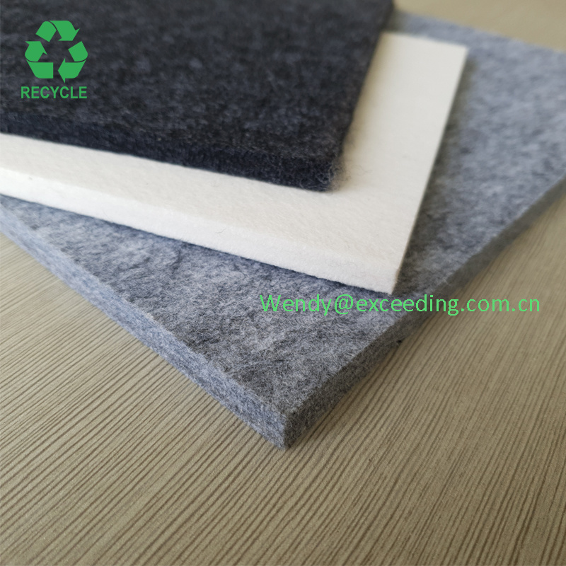 Grs Certificated 100% Recycled Polyester Fabric Nonwoven RPET Felt Fabric