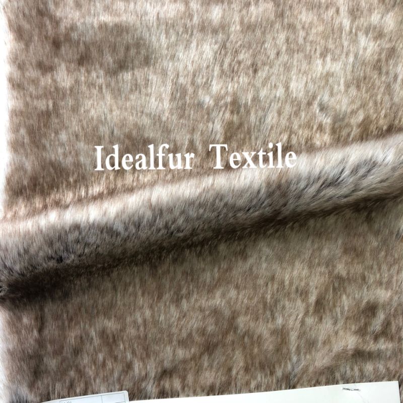 High Quality Tip-Dyed Short Pile Fake Raccoon Fur