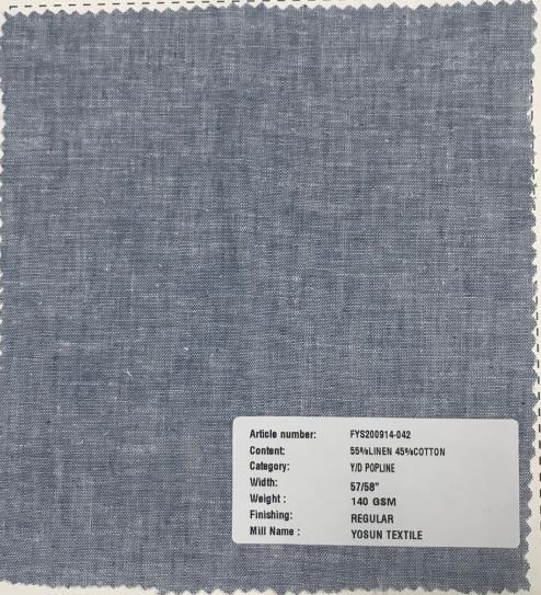 Yarn Dyed Stripe Fabric Linen Cotton Fabrics