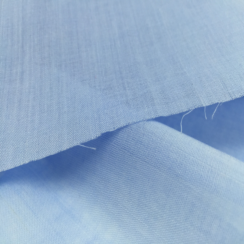 Fashion Ramie Cotton Interwoven Thin Summer Fabric for Garment Scarf
