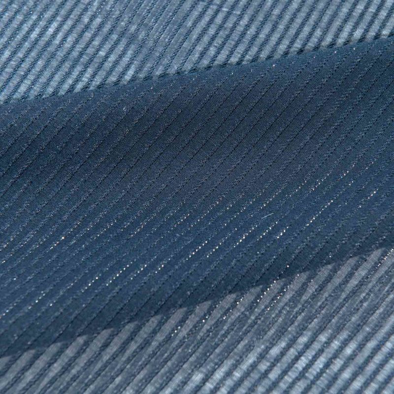 Solid 100%Polyester with Lurex Fabric for Shirts Blouse Dress