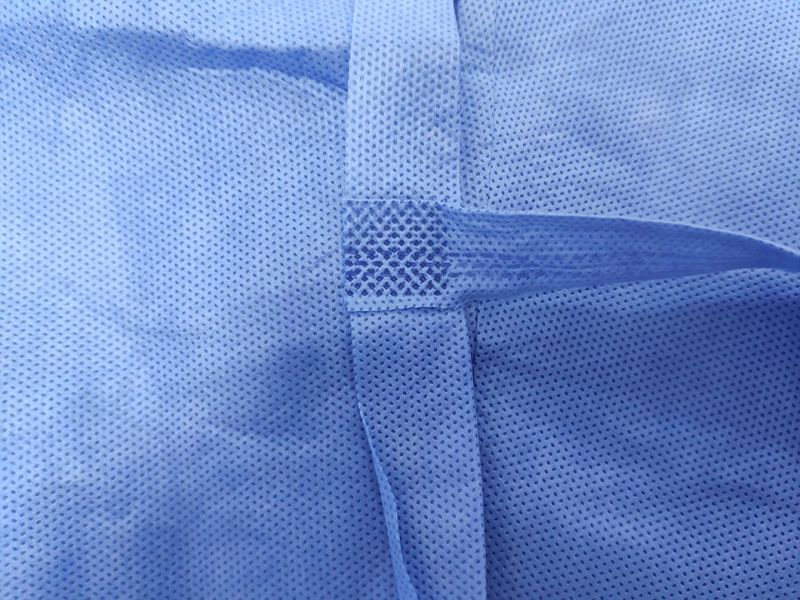Medical Waterproof SMS Non-Woven Fabric Disposable Protective Isolation Surgical Gown