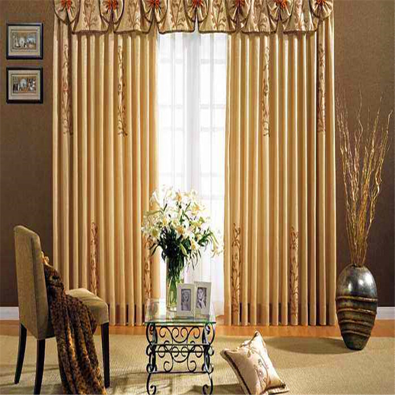 100% Polyester Flax-Like Fabric Blackout Curtain