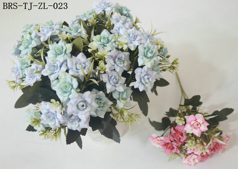 High Simulation Artificial Silk Flower Bouquet Bunch for Home and Wedding Decoration
