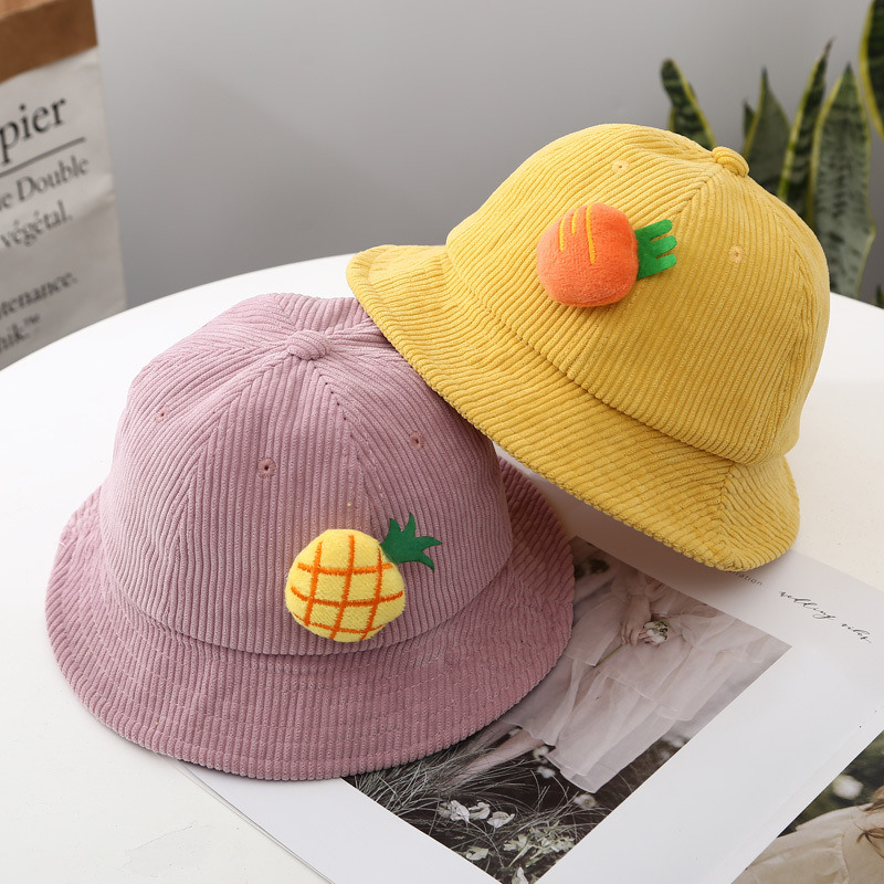 Stock Small Size Colorful Corduroy Toddler Sun Hat