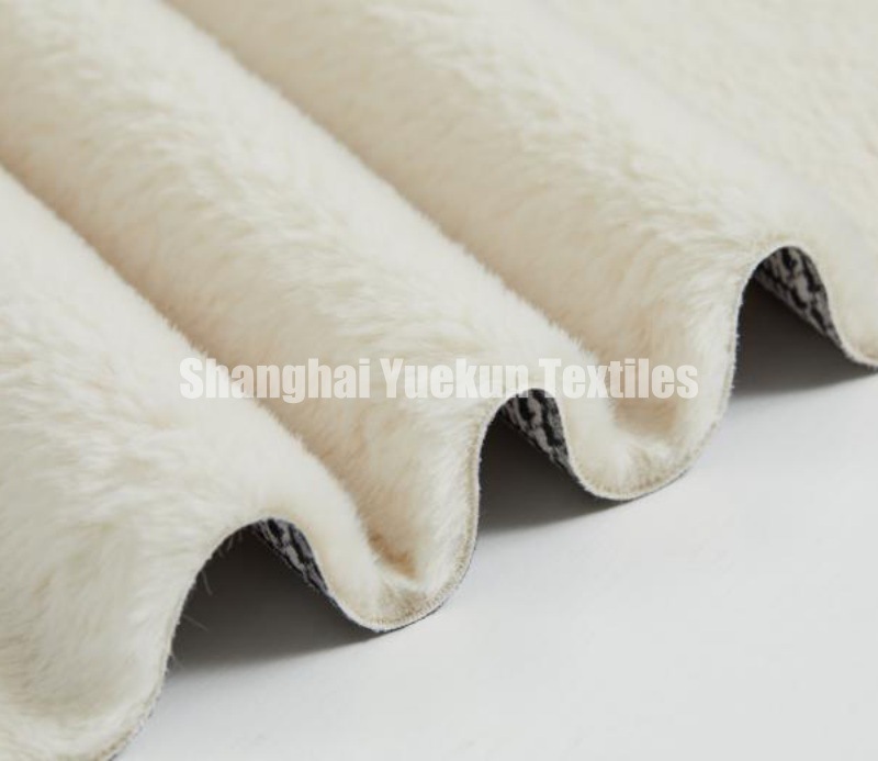 Faux Suede Microfiber Fabric Bonded with Rabbit Fur Suede Cloth Fabric