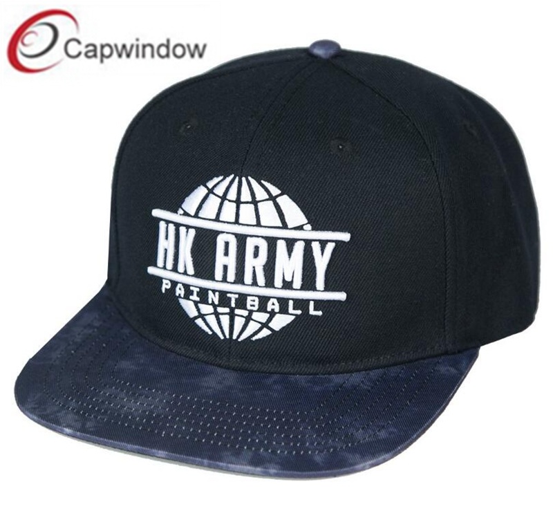 New Snapback Custom Embroidery with Sublimation Printed Brim
