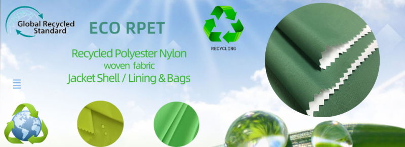 RPET Fabric/Recycled Polyester Oxford Fabric with PU Coating/600d Oxford Fabric