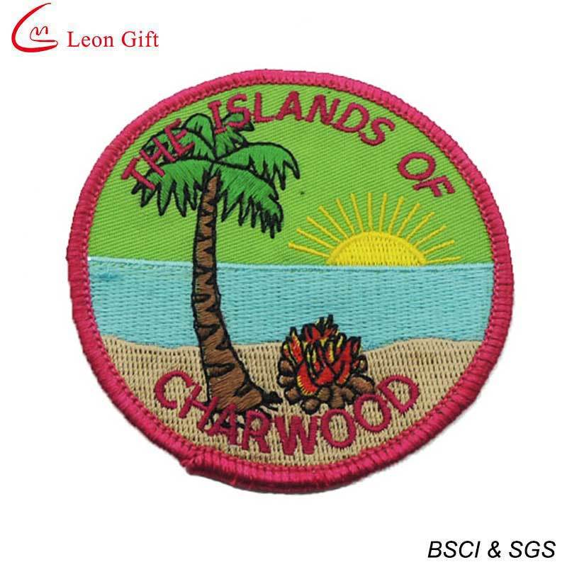 100% Embroidery Woven Badge Custom Iron on Embroidery Patches