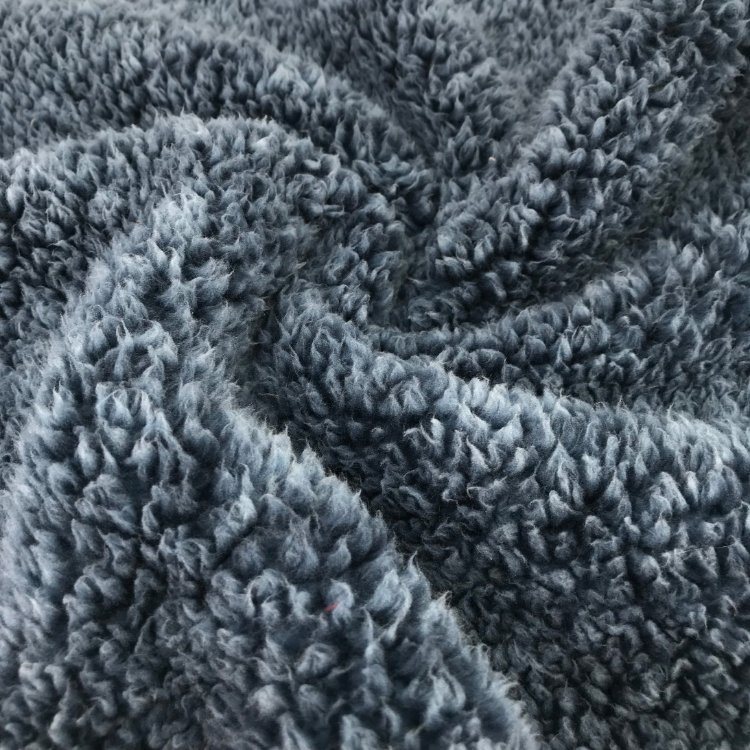 100%Polyester Super Soft Melange Sherpa Fleece Fabric