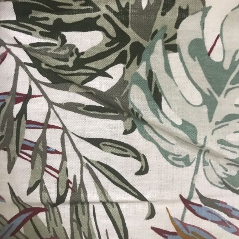 Linen Rayon Printed Fabric Woven Printing Linen