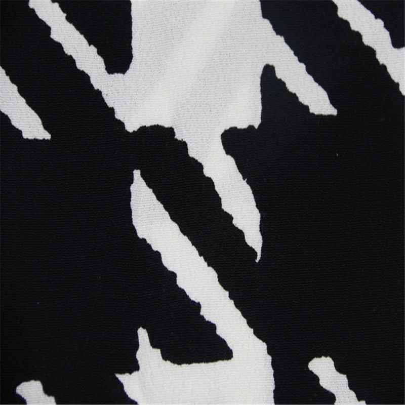 Plaid Printed Viscose / Rayon Rich Crepe Fabric