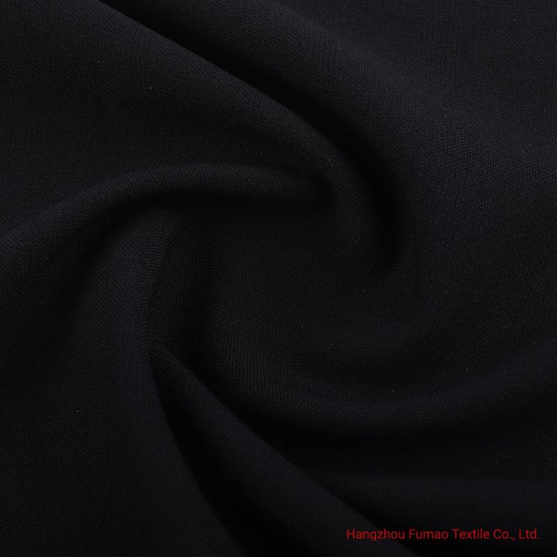 Polyester and Rayon Fabric for Pants with Wr Finish